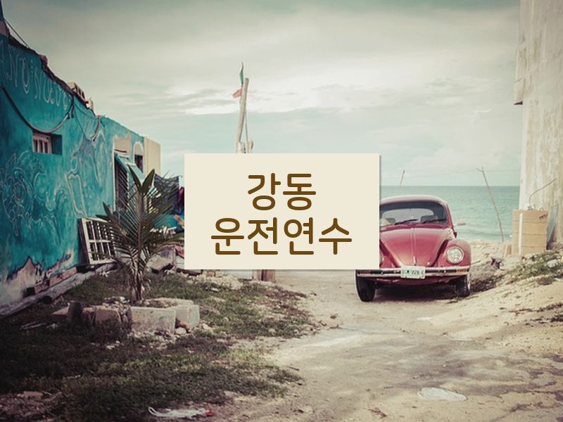 강동운전연수 후기