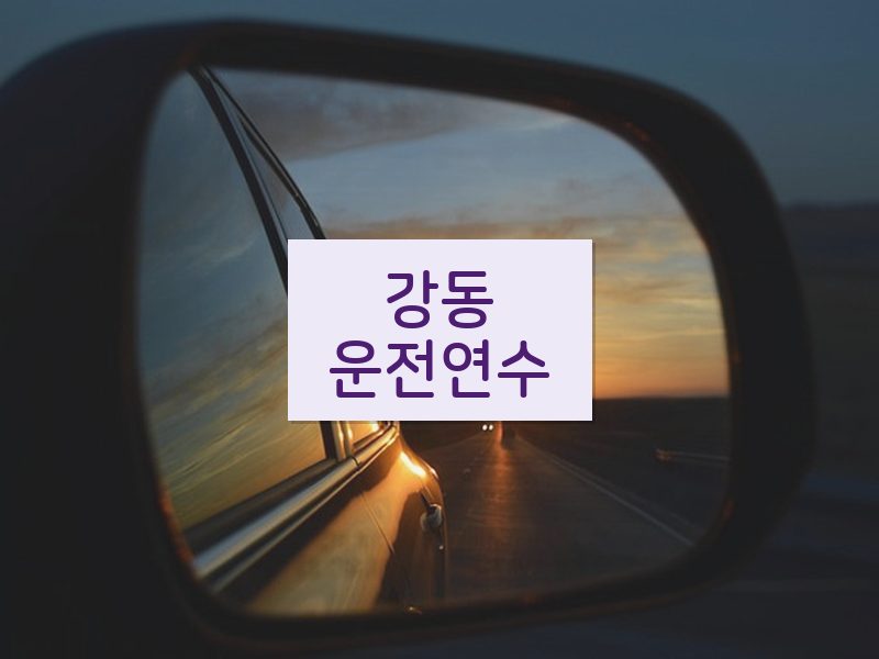 강동운전연수 후기