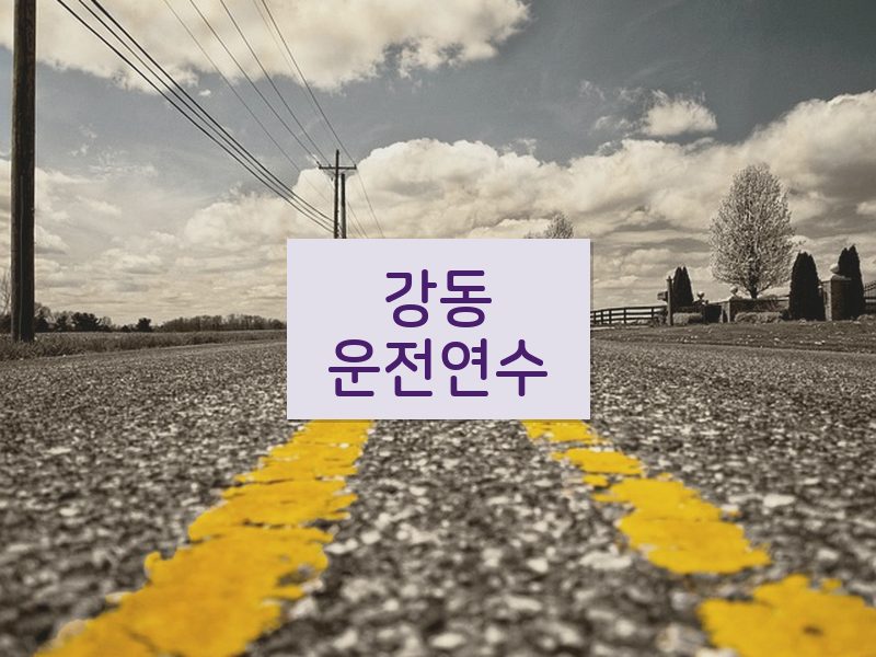 강동운전연수 후기