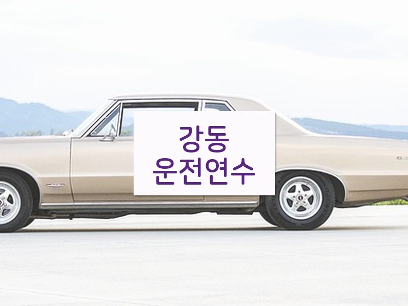 강동운전연수 후기