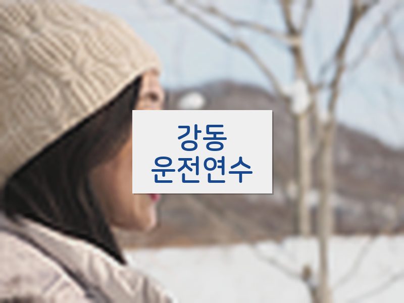 강동운전연수 후기