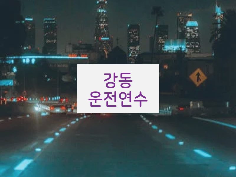 강동운전연수 후기