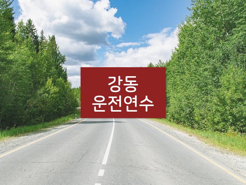 강동운전연수 후기