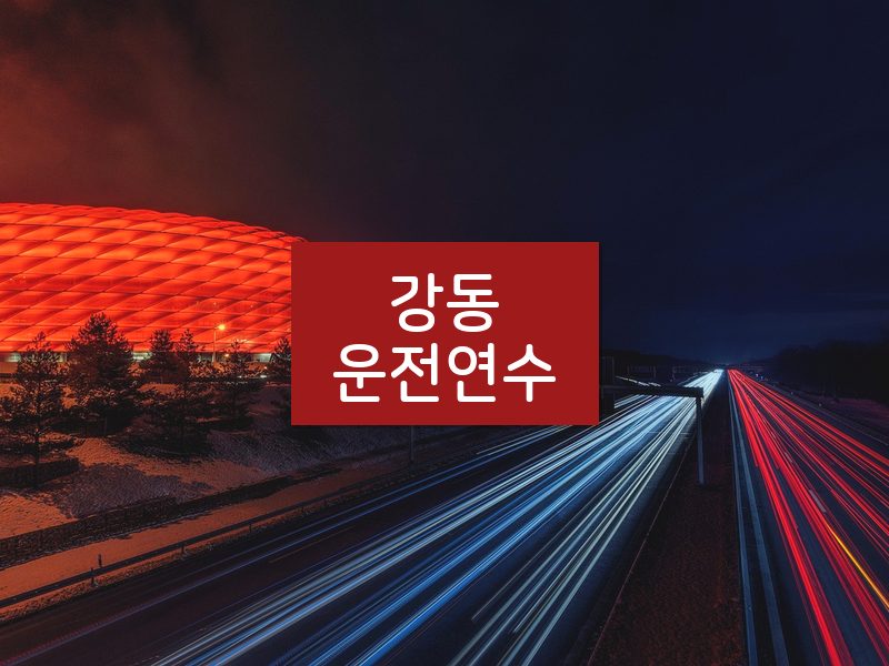 강동운전연수 후기