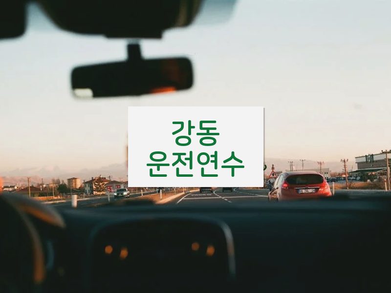 강동운전연수 후기