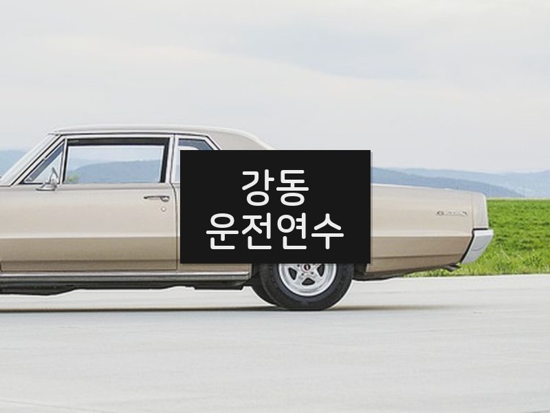 강동운전연수 후기