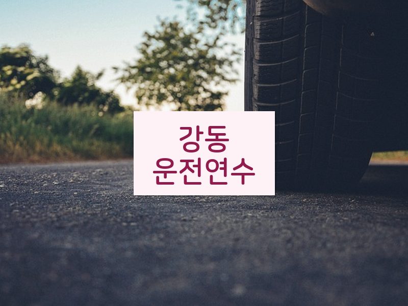 강동운전연수 후기