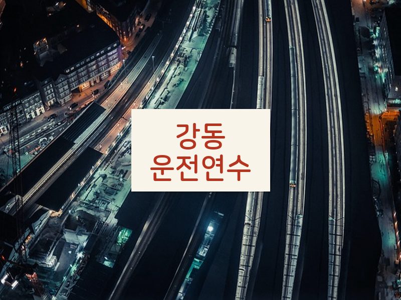 강동운전연수 후기