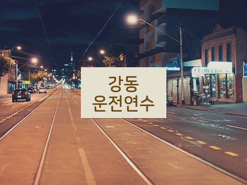 강동운전연수 후기
