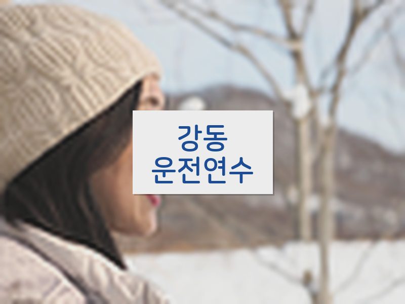 강동운전연수 후기