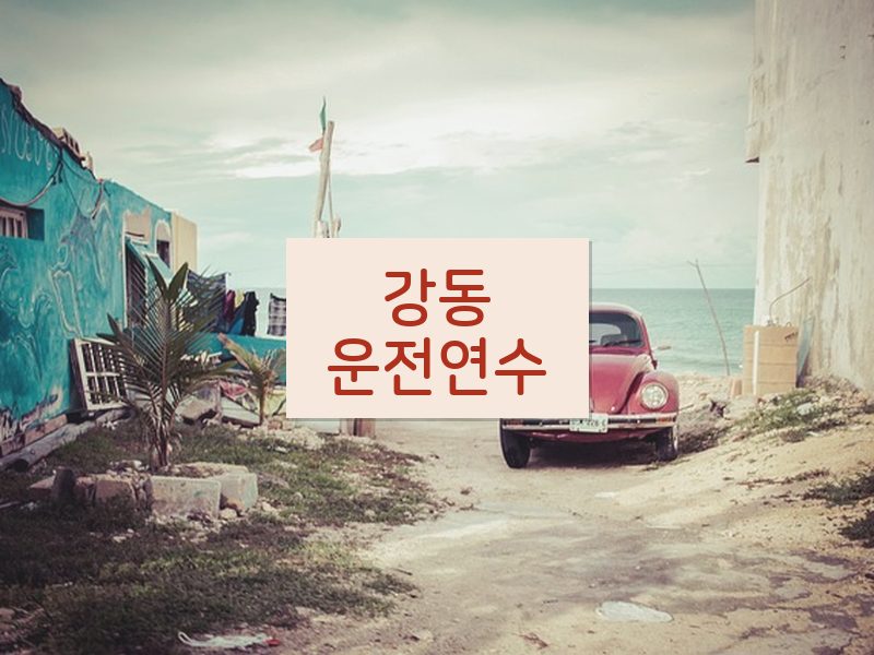 강동운전연수 후기