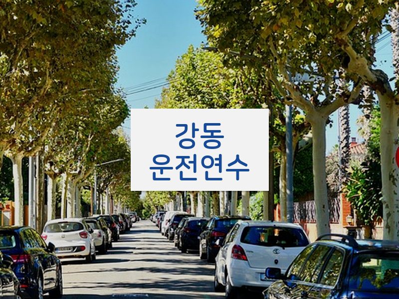 강동운전연수 후기