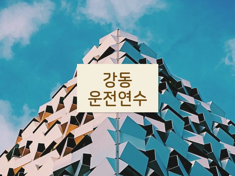 강동운전연수 후기