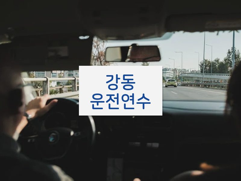 강동운전연수 후기
