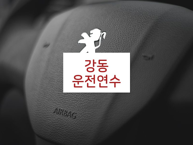 강동운전연수 후기