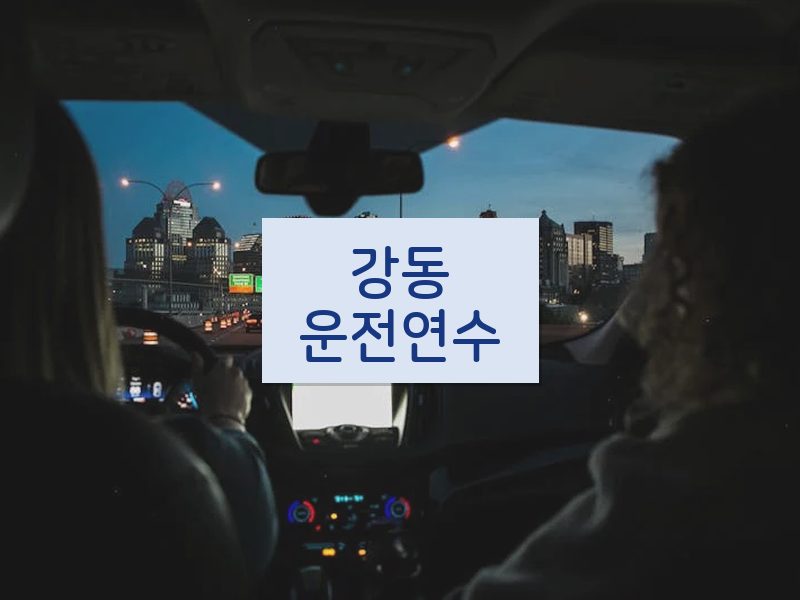 강동운전연수 후기