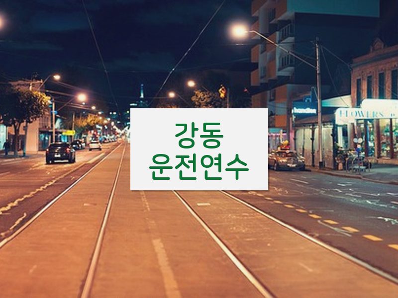 강동운전연수 후기