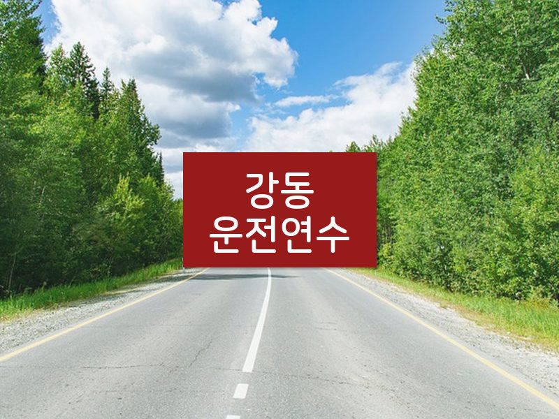 강동운전연수 후기