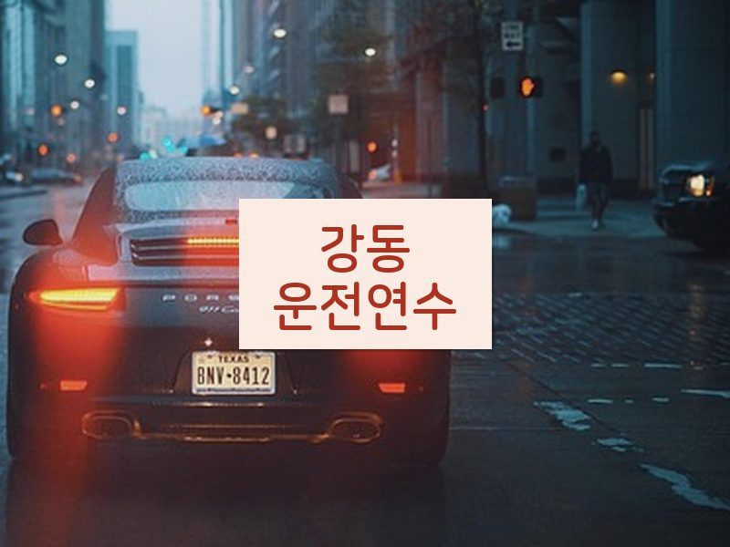 강동운전연수 후기