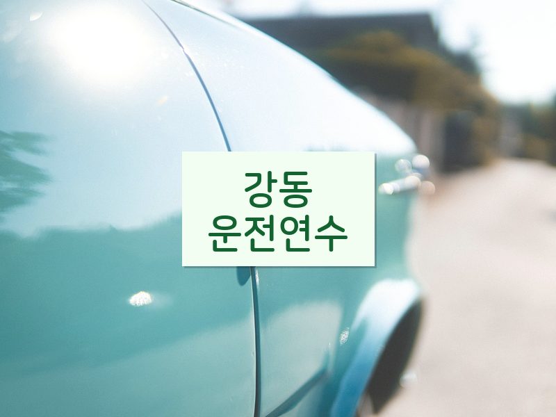 강동운전연수 후기