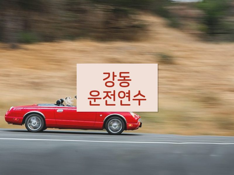 강동운전연수 후기