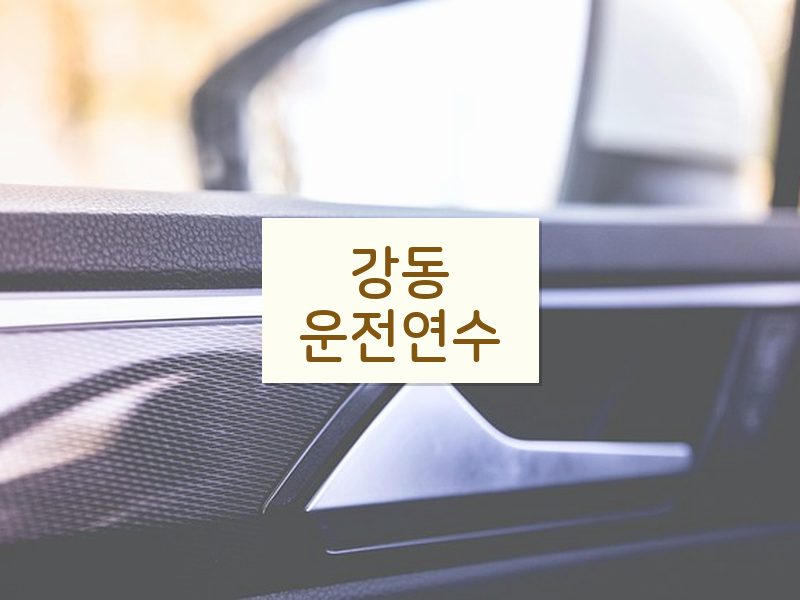 강동운전연수 후기