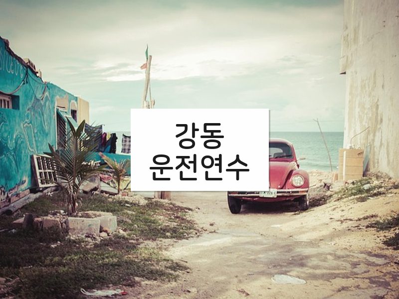 강동운전연수 후기