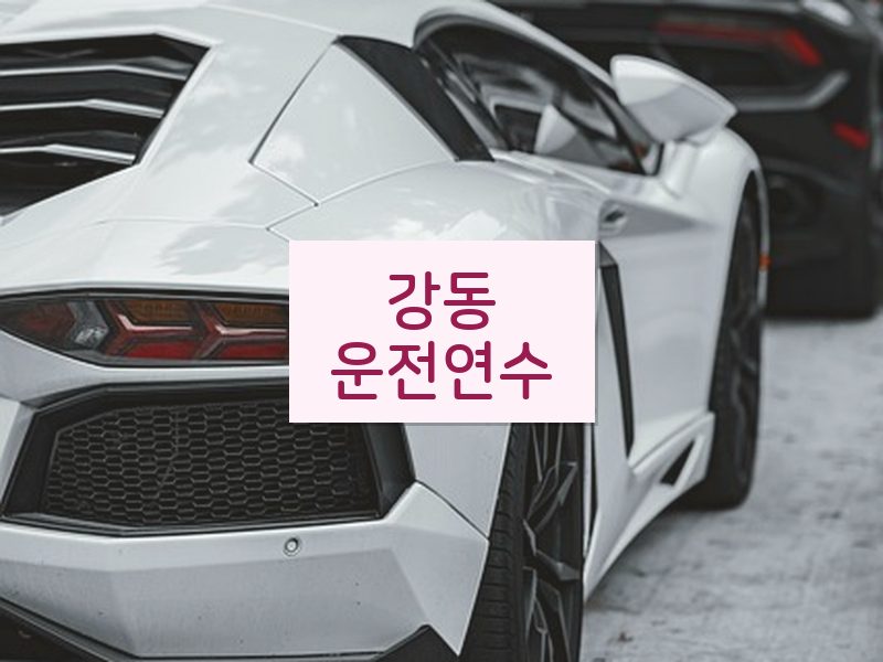 강동운전연수 후기