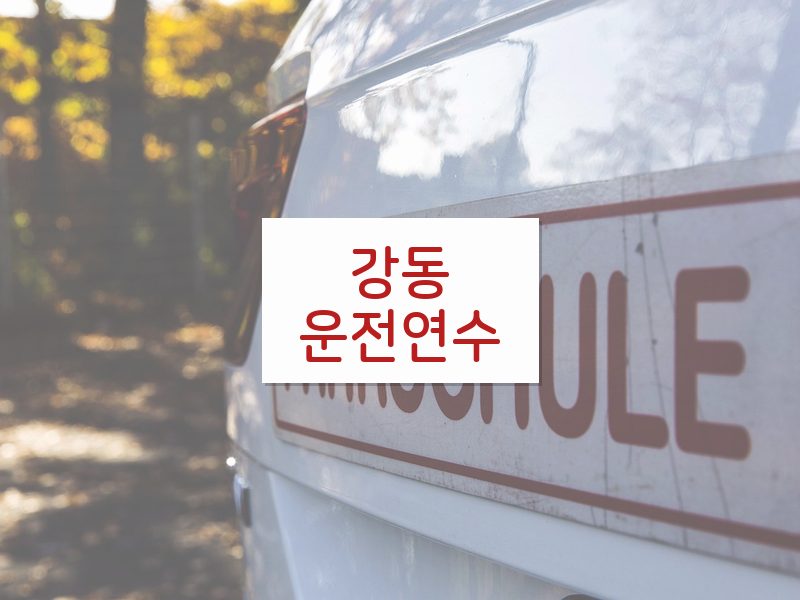 강동운전연수 후기