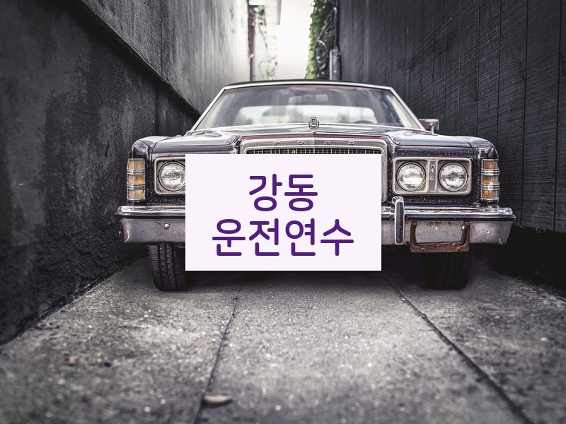 강동운전연수 후기
